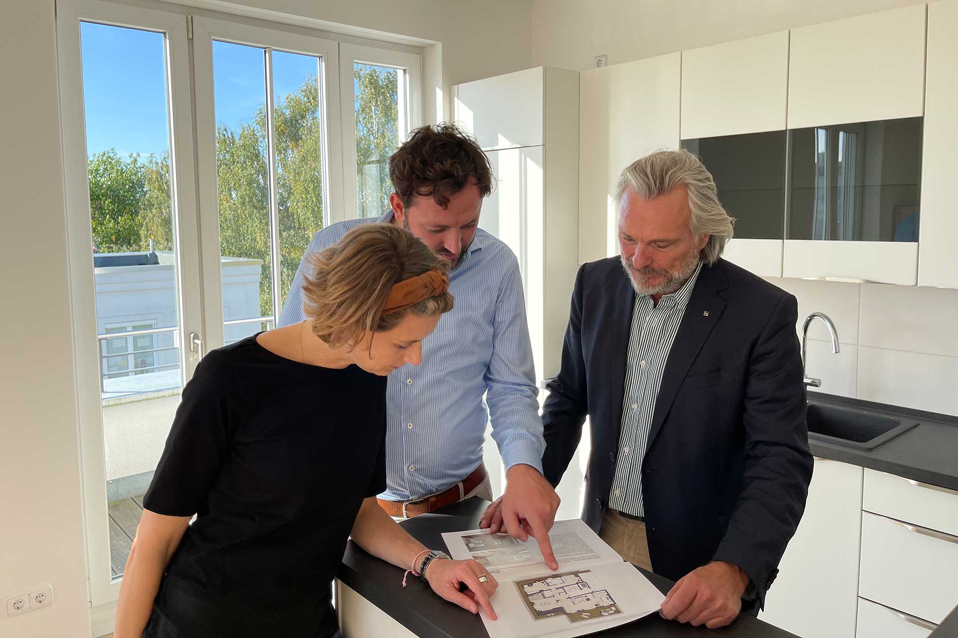 Impression aus einer Open-House-Besichtigung von Sawall Immobilien