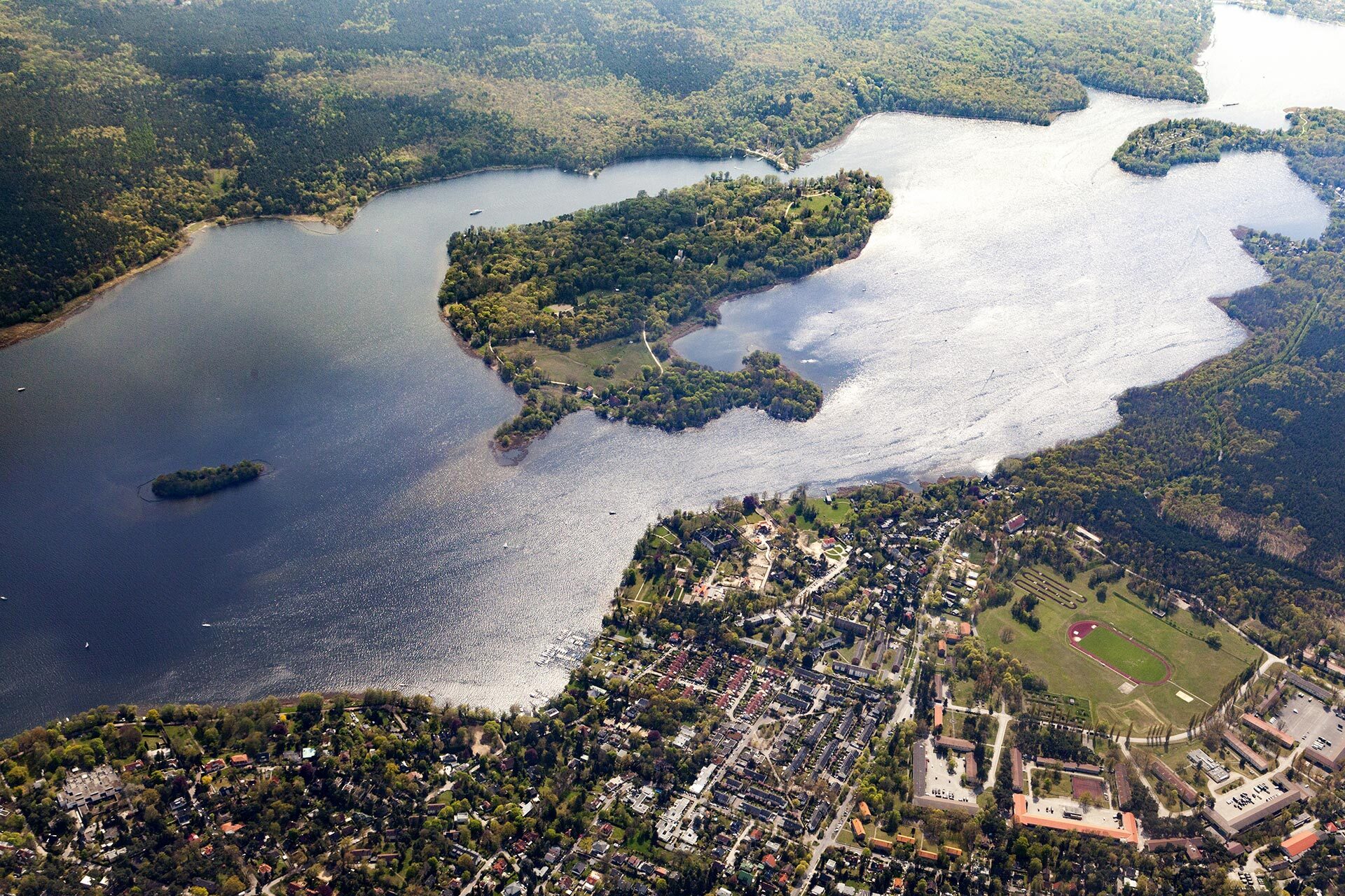 Wannsee Luftaufnahme