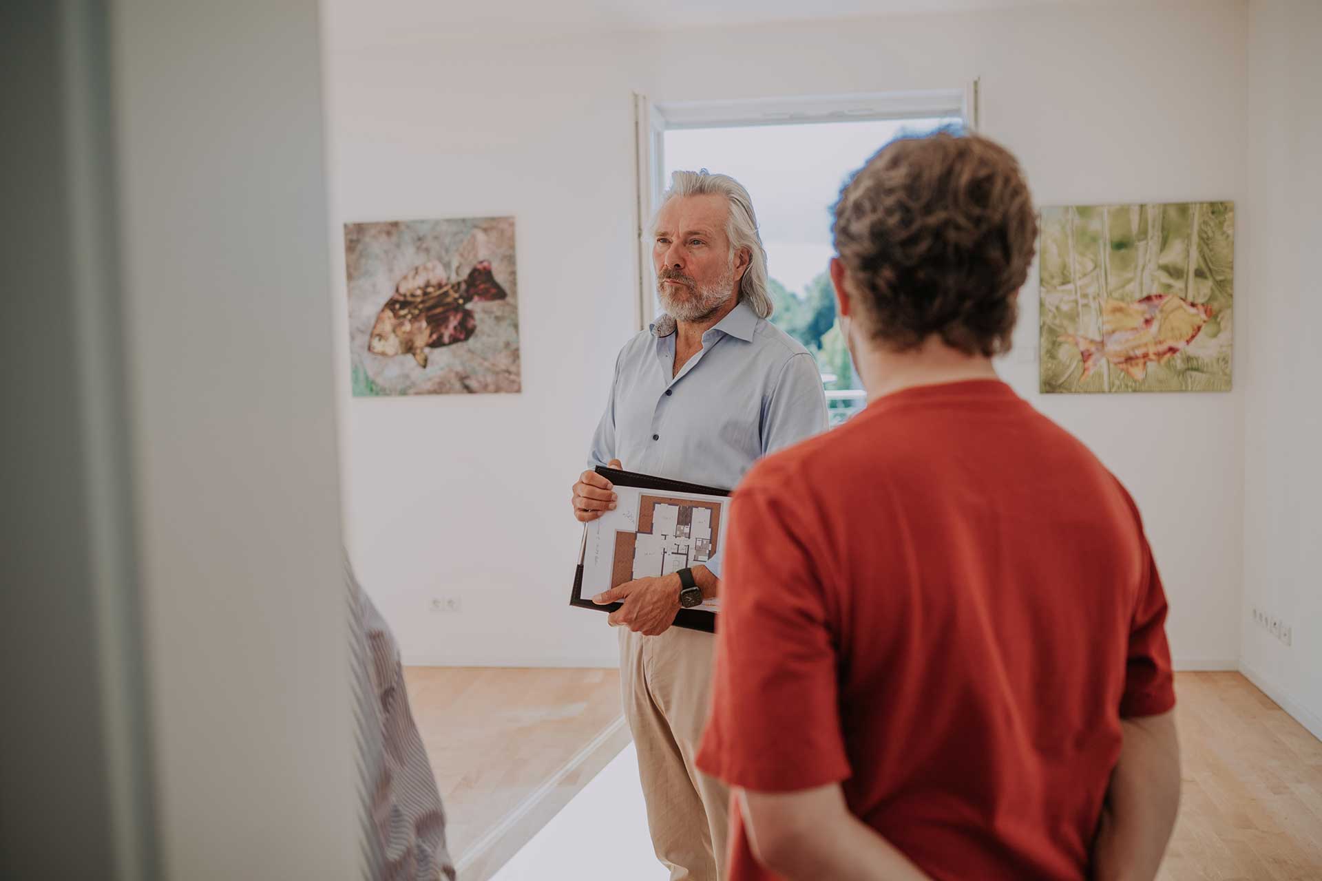 Impression aus einer Open-House-Besichtigung von Sawall Immobilien